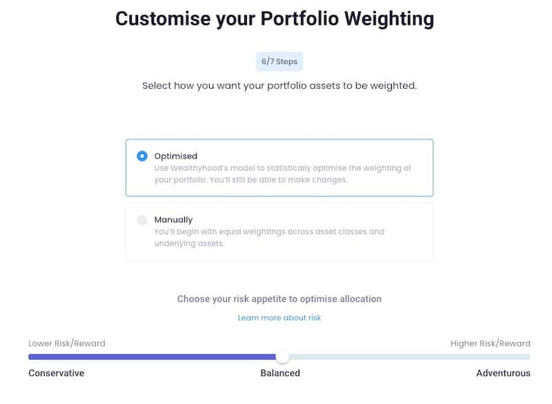 Wealthyhood weigh your portfolio assets