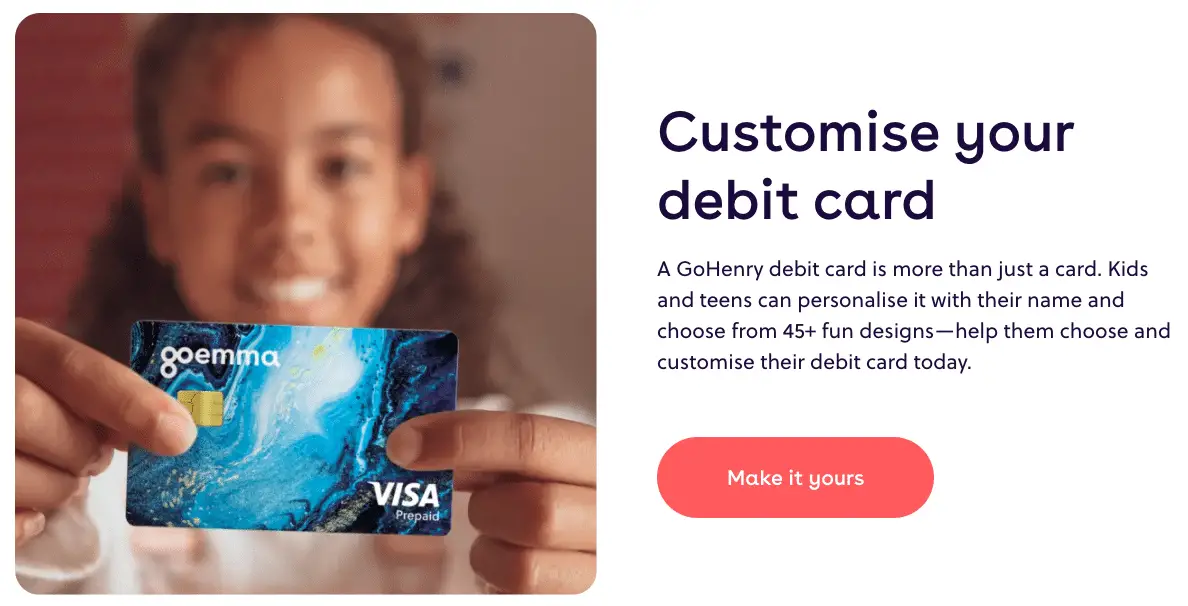 customize your gohenry debit card