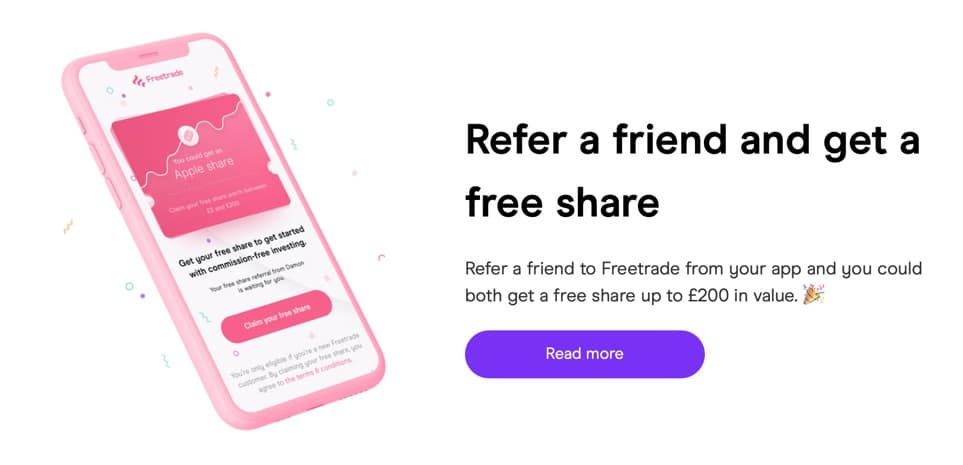 Freetrade Free Share: Refer a Friend