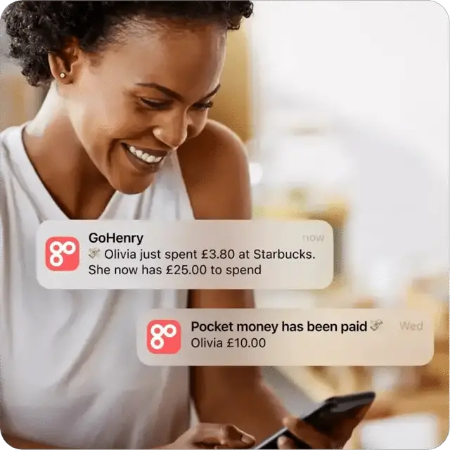 GoHenry app real time notifications