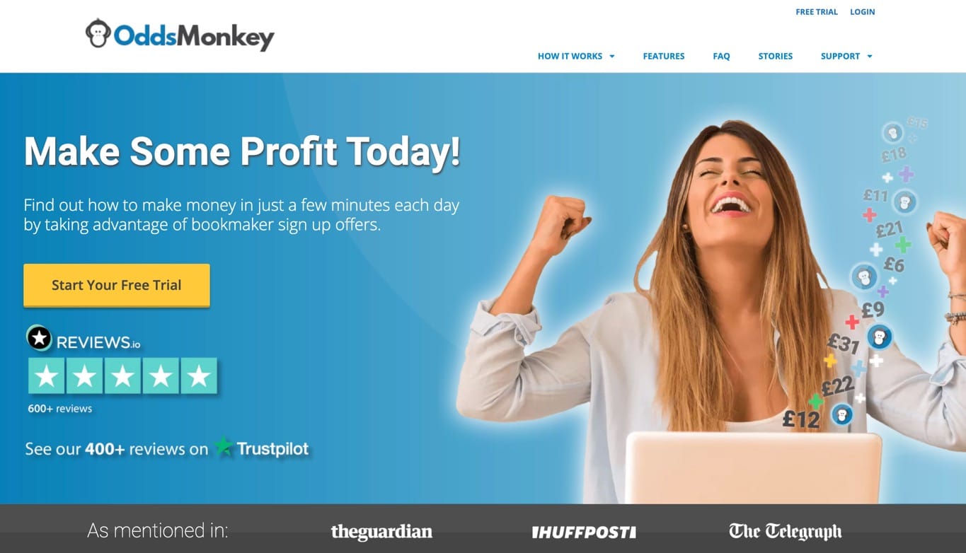 OddsMonkey Matched Betting Website