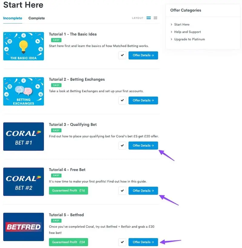 profit accumulator two free offers page