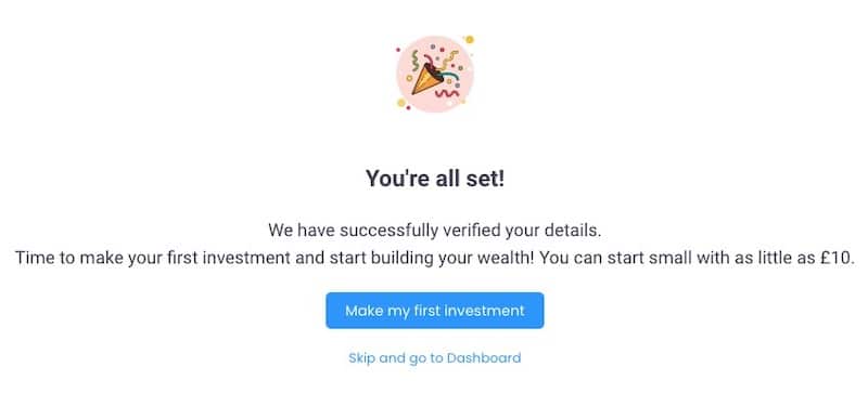 wealthyhood verification success