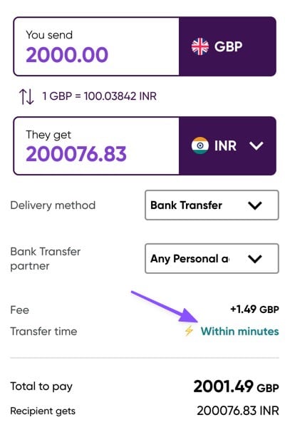 WorldRemit Money Transfer Calculator