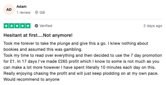 review on Trustpilot by Outplayed customer