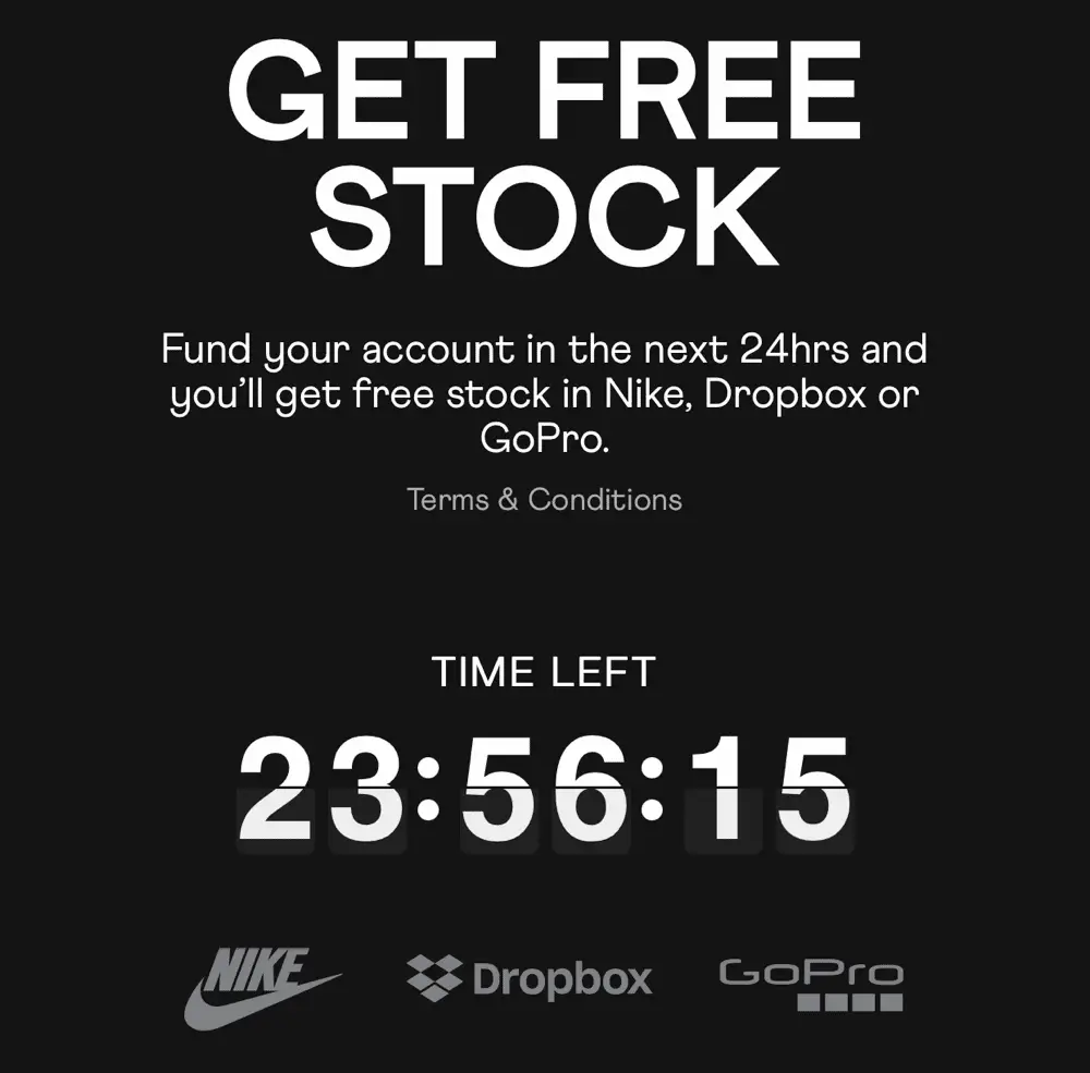 stake get free stock