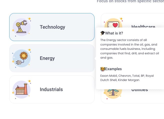 Wealthyhood portfolio help tool tip